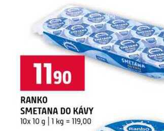 RANKO SMETANA DO KÁVY 10x 10 g