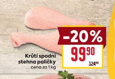 Krůtí spodní stehna paličky cena za 1 kg 