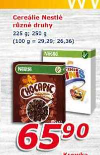 Cereálie Nestlé různé druhy 225 g 250 g