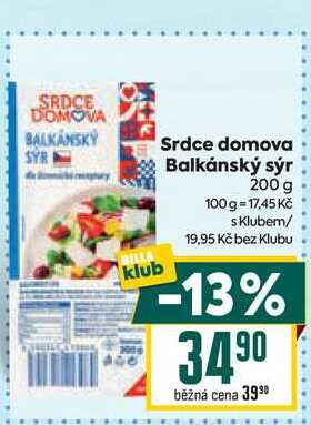Srdce domova Balkánský sýr 200 g