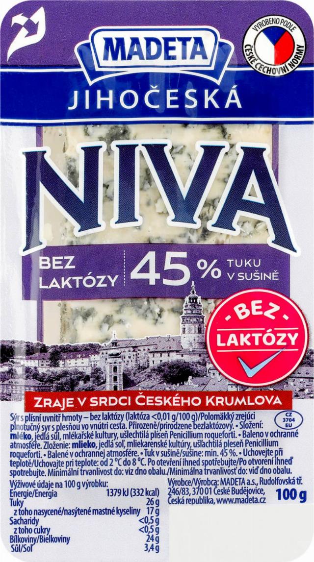 MADETA Jihočeská Niva bez laktózy