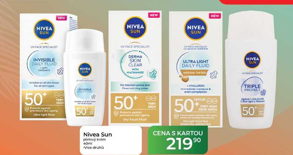 Nivea Sun pleťový krém 40ml