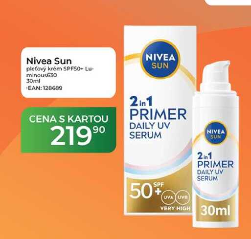 Nivea Sun pletový krém SPF50+ Lu- minous630 30ml
