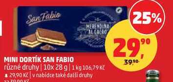 MINI DORTÍK SAN FABIO různé druhy, 10x 28 g