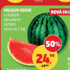 MELOUN VODNÍ s nízkým obsahem semen, 1 kg