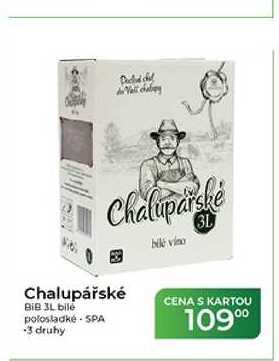 Chalupářské BIB 3L bílé polosladké SPA