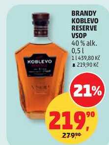BRANDY KOBLEVO RESERVE VSOP 40% alk., 0,5 l