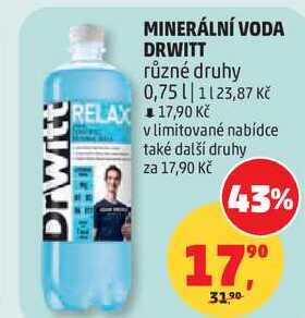 DRWITT různé druhy, 0,75 l