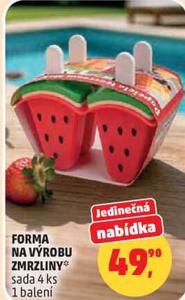 FORMA NA VÝROBU ZMRZLINY sada 4 ks, 1 balení  