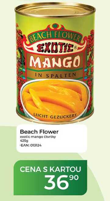 Beach Flower exotic mango čtvrtky 425g 