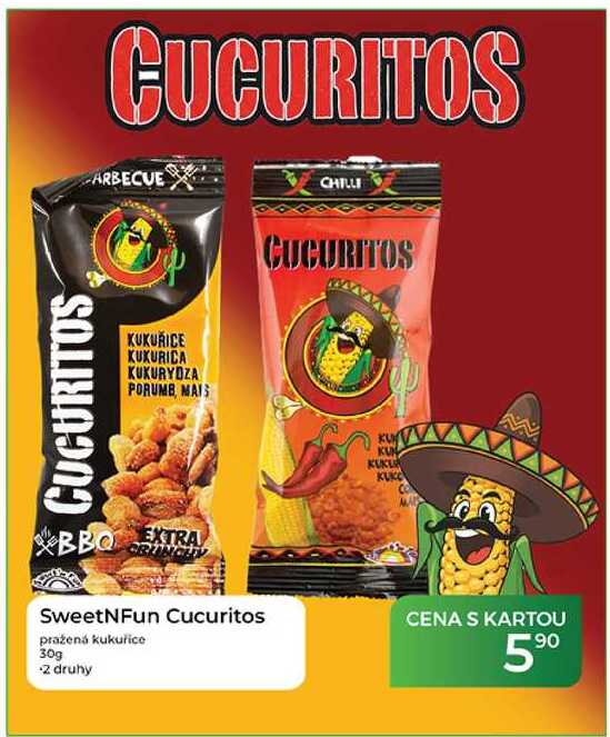 SweetNFun Cucuritos pražená kukuřice 30g
