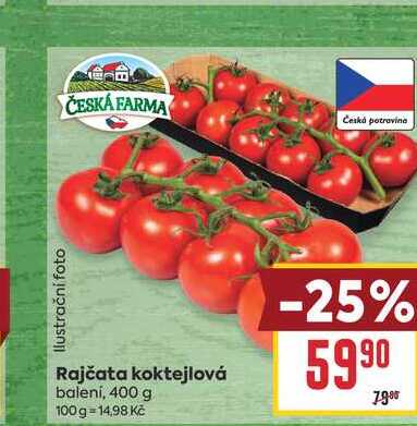 Rajčata koktejlová balení, 400 g 