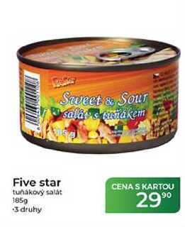 Five star tuňákový salát 185 g