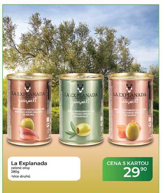 La Explanada zelené olivy 280g