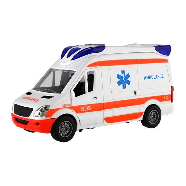 Teddies Auto ambulance 26cm s lehátkem na setrvačník