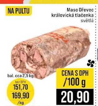 Maso Dřevec královická tlačenka světlá 100g
