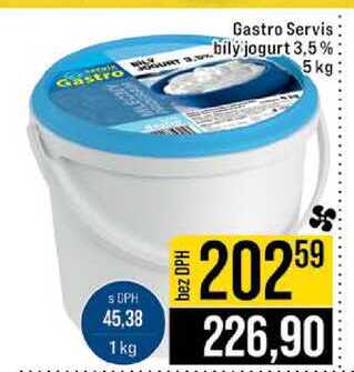 Gastro Servis bily jogurt 3,5 % 5 kg