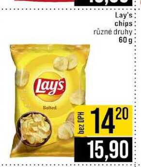 Lay's chips různé druhy 60 g
