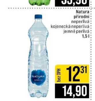 Natura přírodní neperlivá kojenecká neperlivá jemně perliváȧ 1,5l