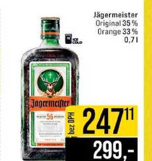 Jägermeister Original 35% Orange 33% 0,7l