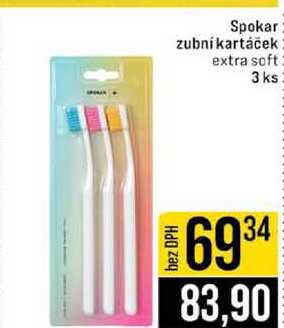 Spokar zubní kartáček extra soft 3 ks