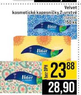 Velvet kosmetické kapesničky 2-vrstvé classic 150 ks