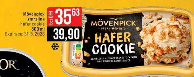 Mövenpick zmrzlina hafer cookie 800 ml
