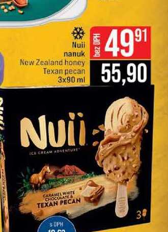 Nuii nanuk New Zealand honey Texan pecan 3x90 ml