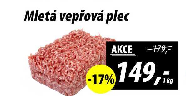 Mletá vepřová plec, 1 kg 