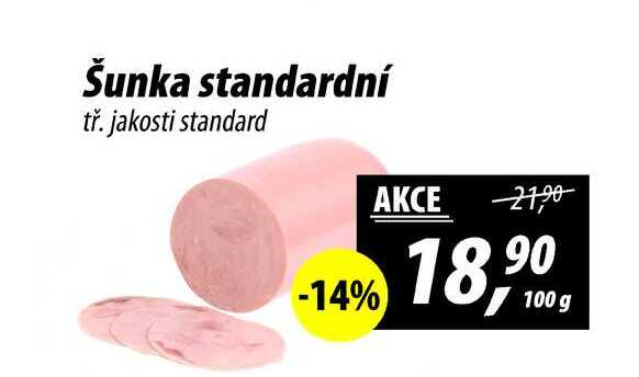Šunka standardní tř. jakosti standard, 100 g