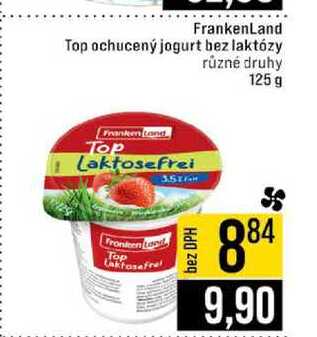 FrankenLand Top ochucený jogurt bez laktózy různé druhy 125 g