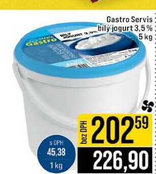 Gastro Servis bily jogurt 3,5% 5 kg