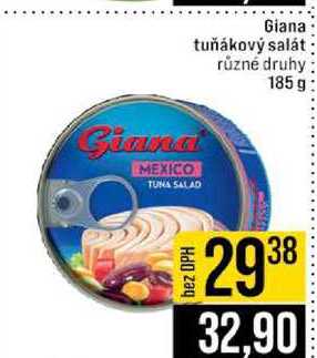 Giana tuňákový salát různé druhy 185 g 
