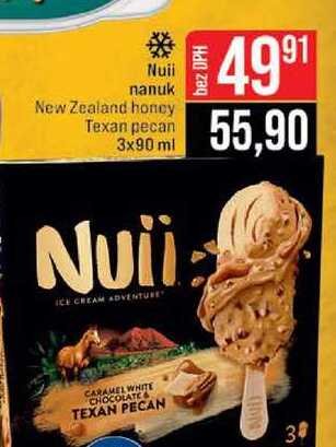 Nuii nanuk New Zealand honey Texan pecan 3x90 ml 