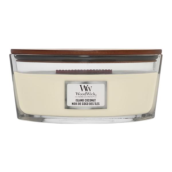 Wood Wick Island Coconut Vonná svíčka loď se dřevěným knotem