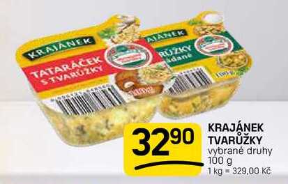 KRAJÁNEK TVARŮŽKY vybrané druhy 100 g 