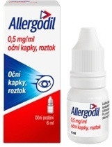 Allergodil 0,5 mg/ml oční kapky, roztok