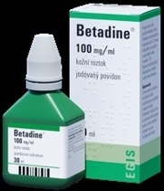 Betadine 100 mg/ml kožní roztok