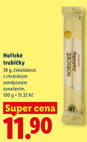 Hořické trubičky, 38 g