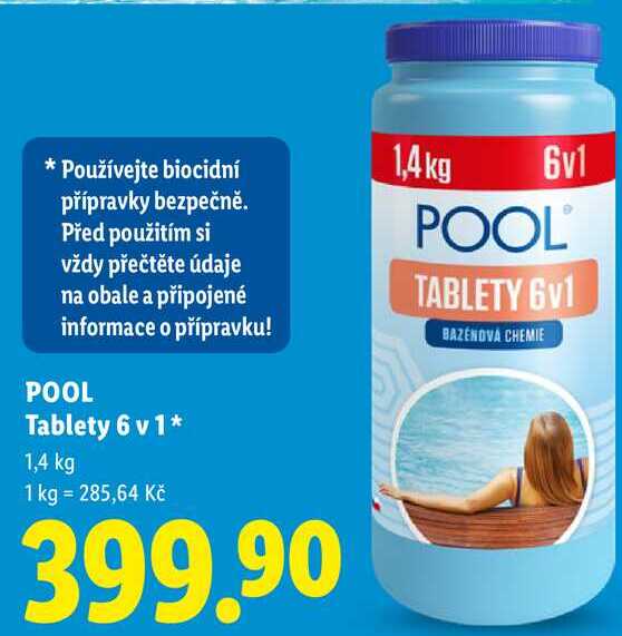 POOL Tablety 6 v 1, 1,4 kg  