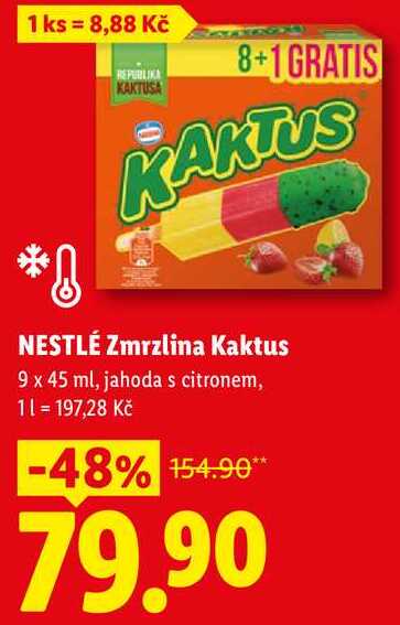 NESTLÉ Zmrzlina Kaktus, 9x 45 ml