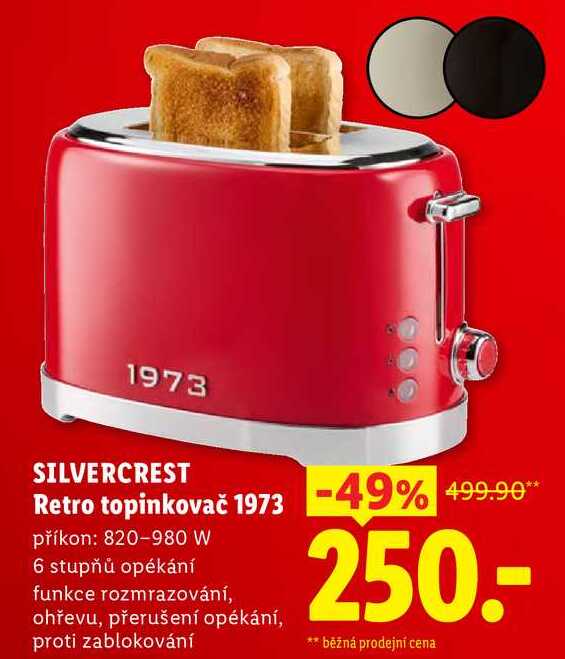 SILVERCREST Retro topinkovač 1973