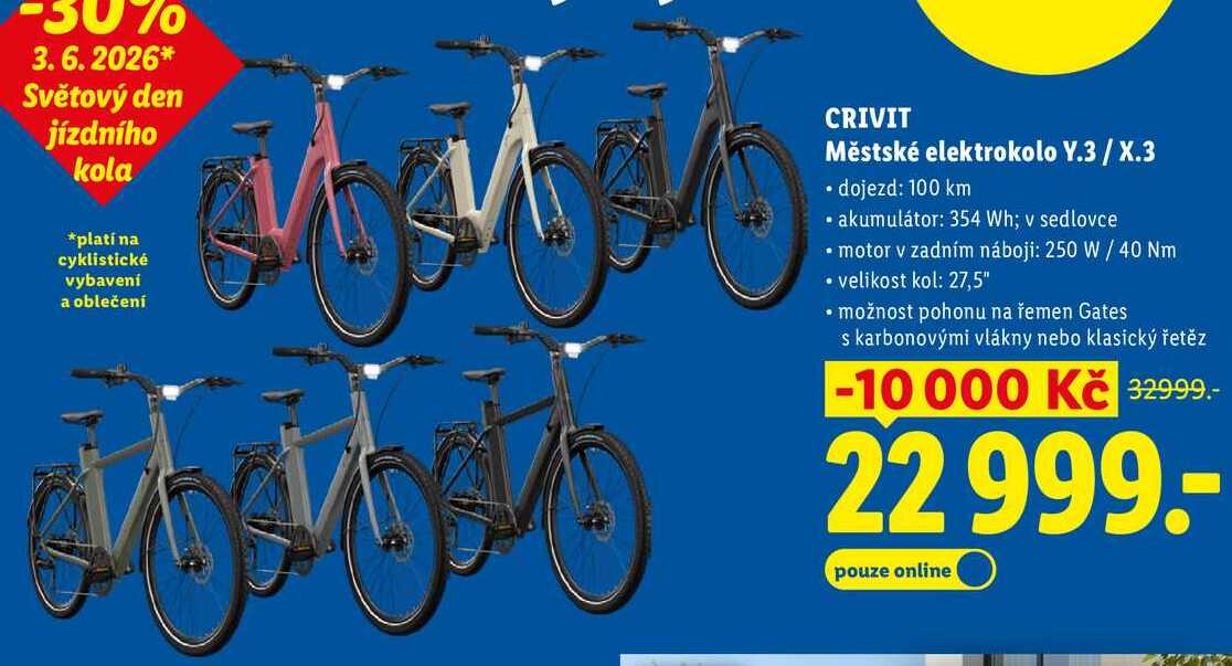CRIVIT Městské elektrokolo Y.3 / X.3 