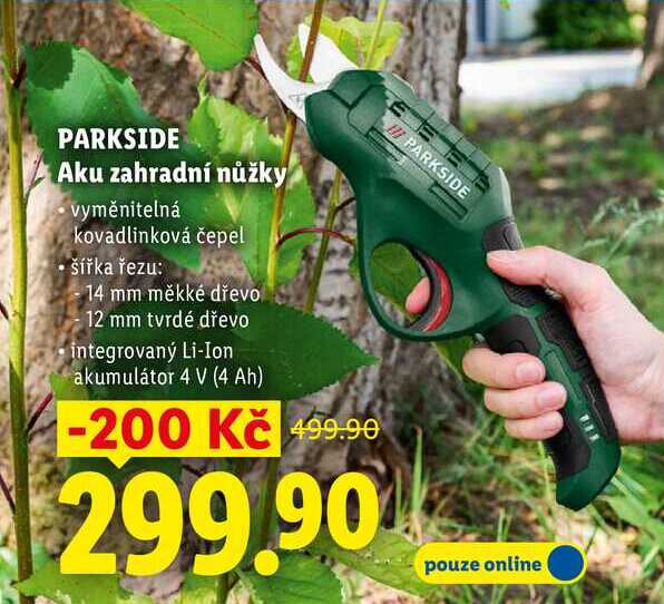 PARKSIDE Aku zahradní nůžky  