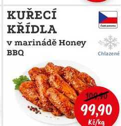 KUŘECÍ KŘÍDLA v marinádě Honey BBQ Chlazené 1kg