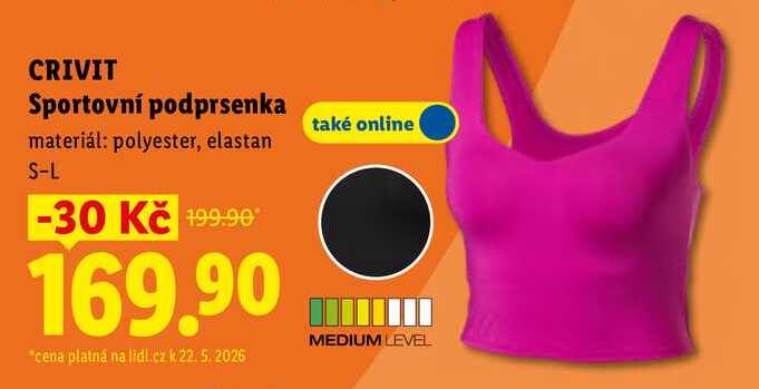 CRIVIT Sportovní podprsenka