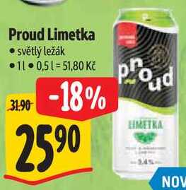 Proud Limetka, 0,5 l