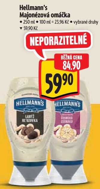 Hellmann's Majonézová omáčka, 250 ml 