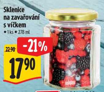 Sklenice na zavařování s víčkem