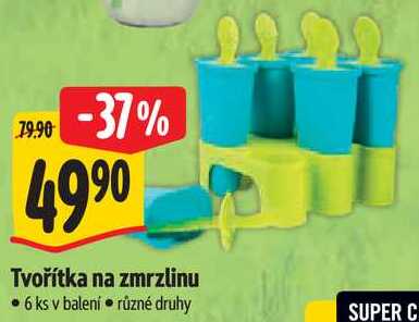 Tvořítka na zmrzlinu, 6 ks 